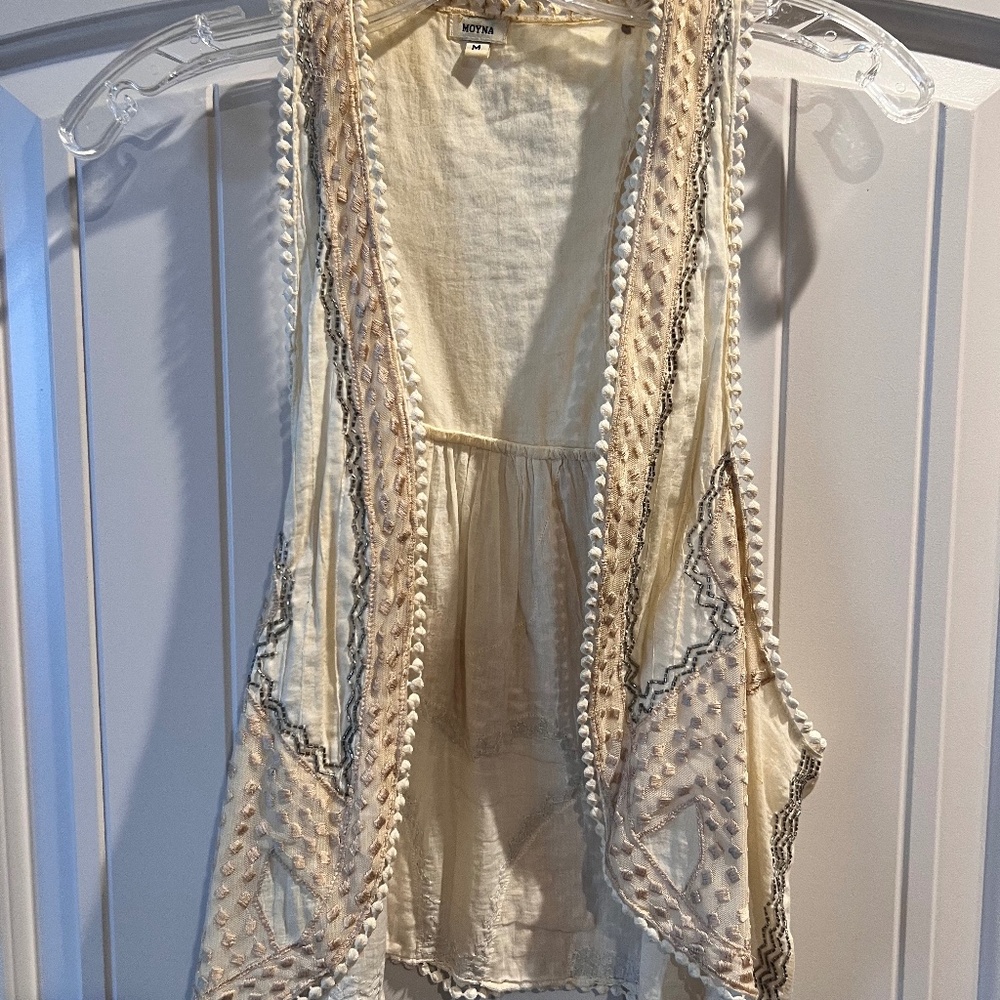 Anthropologie Beaded Vest